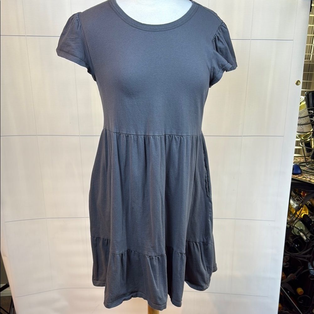 Time and Tru Gray cap sleeve dress, Small